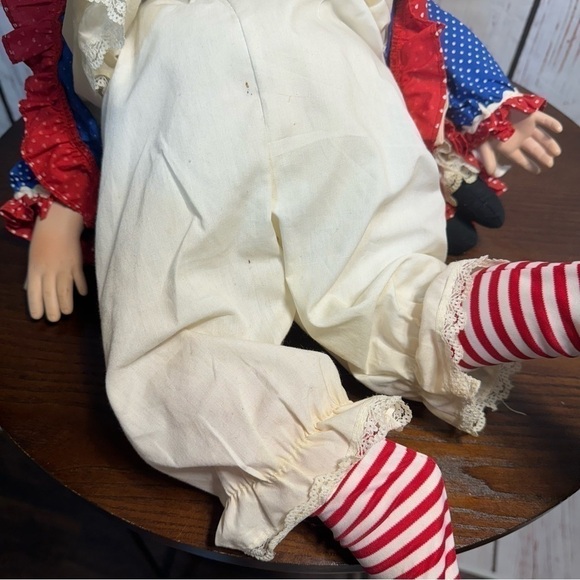 DANBURY MINT RAGGEDY ANN Porcelain vintage 80s Collectible doll GUC - Picture 9 of 15